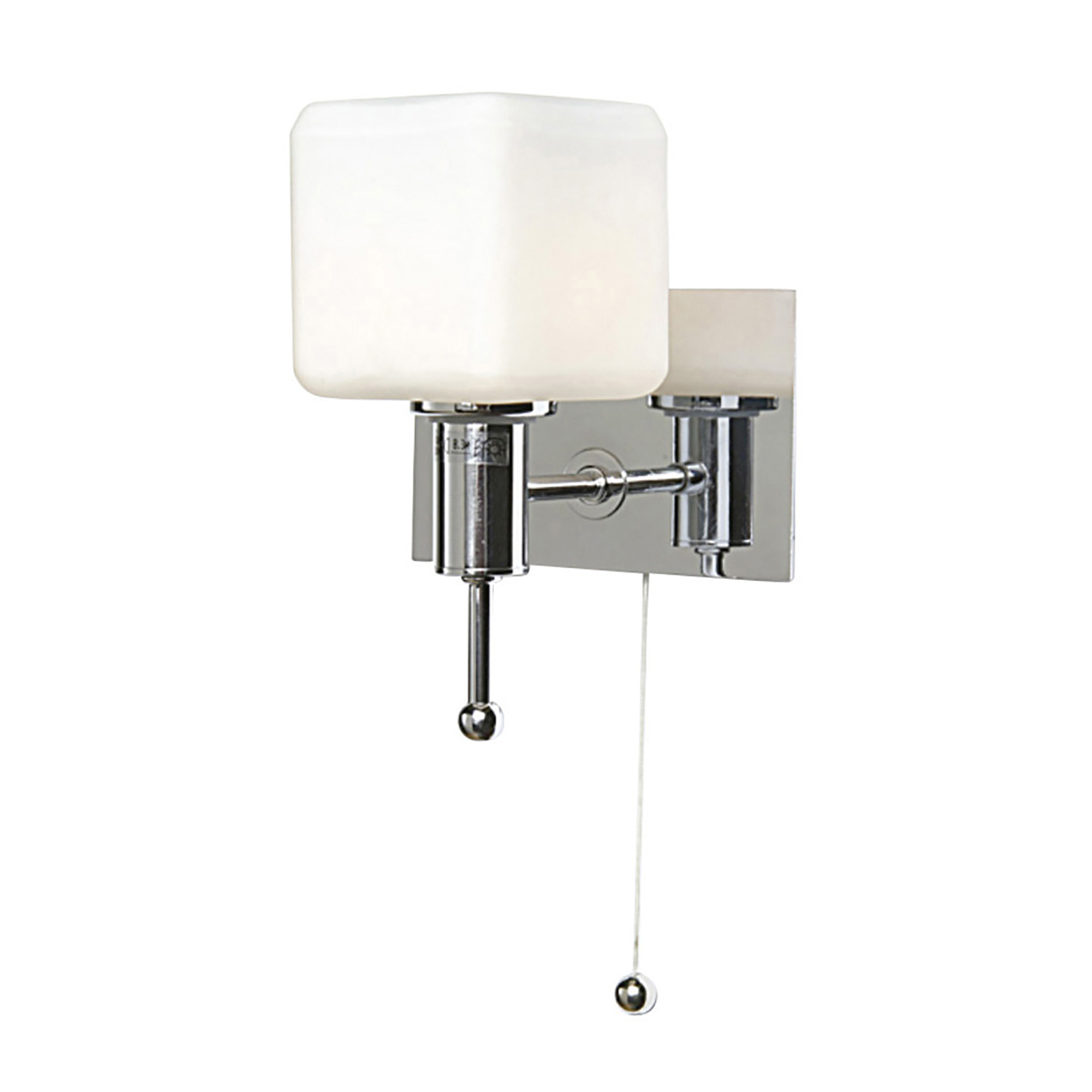 IL20380  Cube IP44 Switched Wall Lamp 1 Light